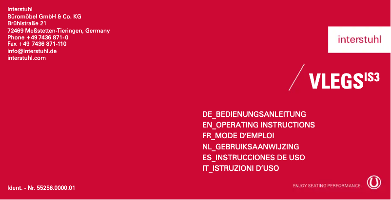 Página 1 del manual Manual de usuario Interstuhl VLEGSis3 V100H