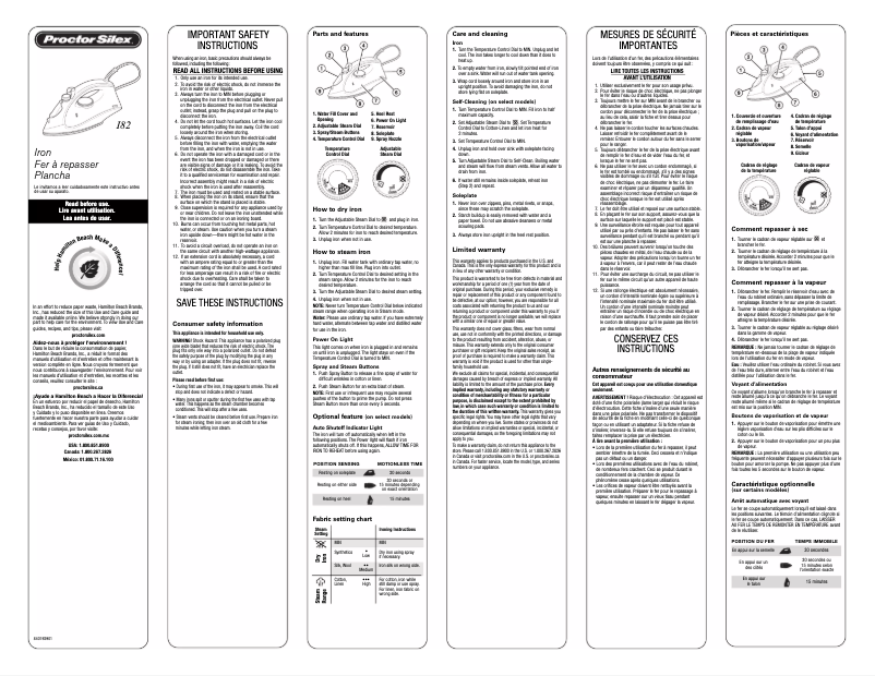 Imagen de la primera página del manual del dispositivo 17170