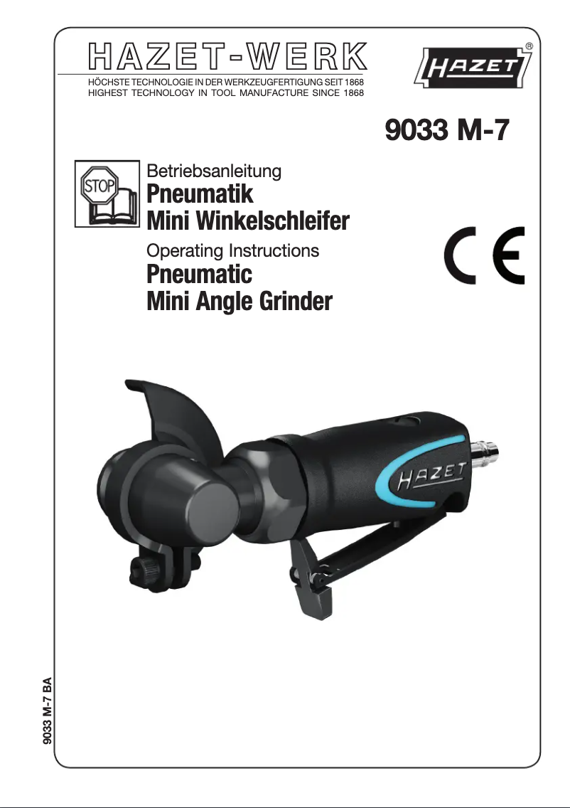 Imagen de la primera página del manual del dispositivo 9033 M-7