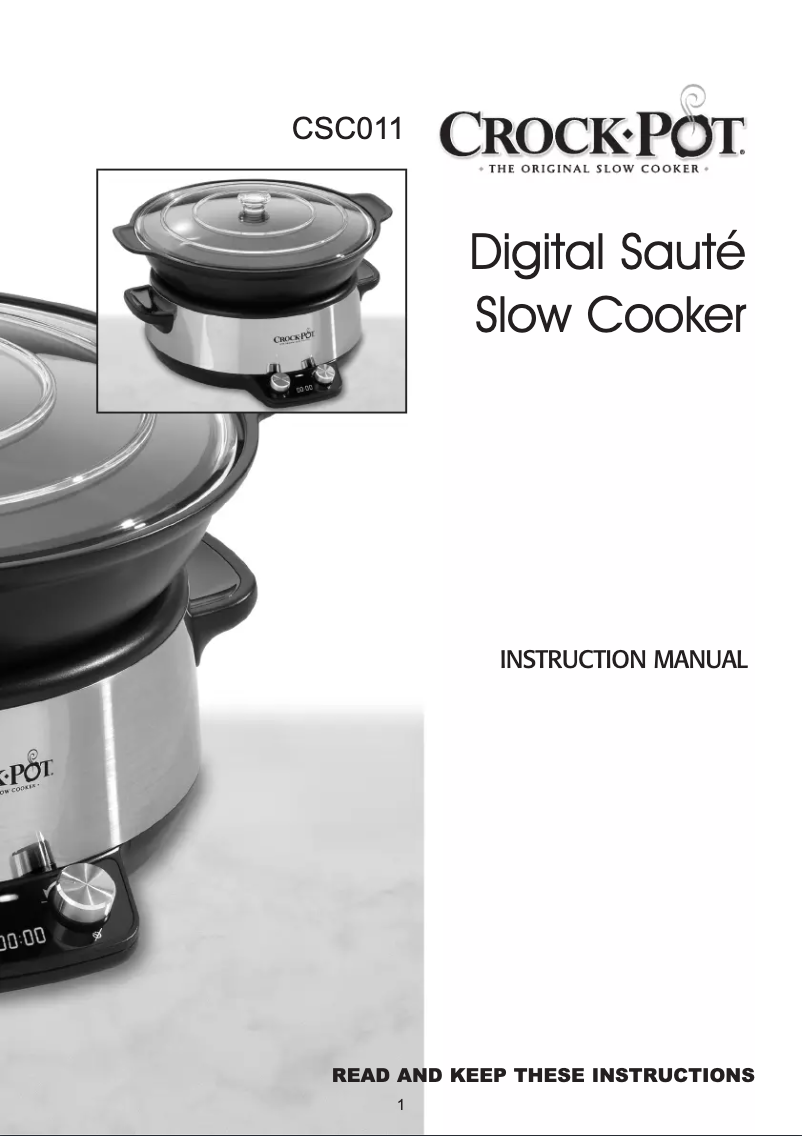 Página 1 del manual Manual de usuario Crock-Pot CSC011