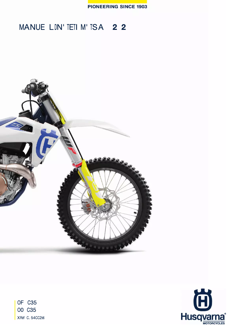 Página nº 1 - Manual de usuario Husqvarna FC 350 (2020)