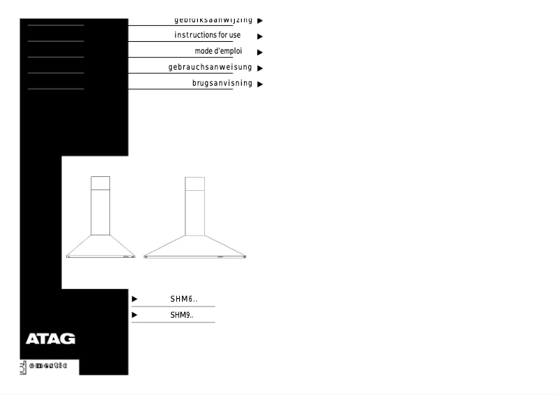 Página 1 del manual Manual de usuario Atag SHM911
