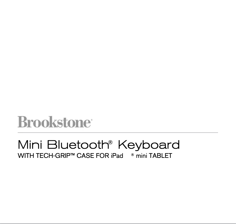 Imagen de la primera página del manual del dispositivo Mini Bluetooth (iPad Mini)