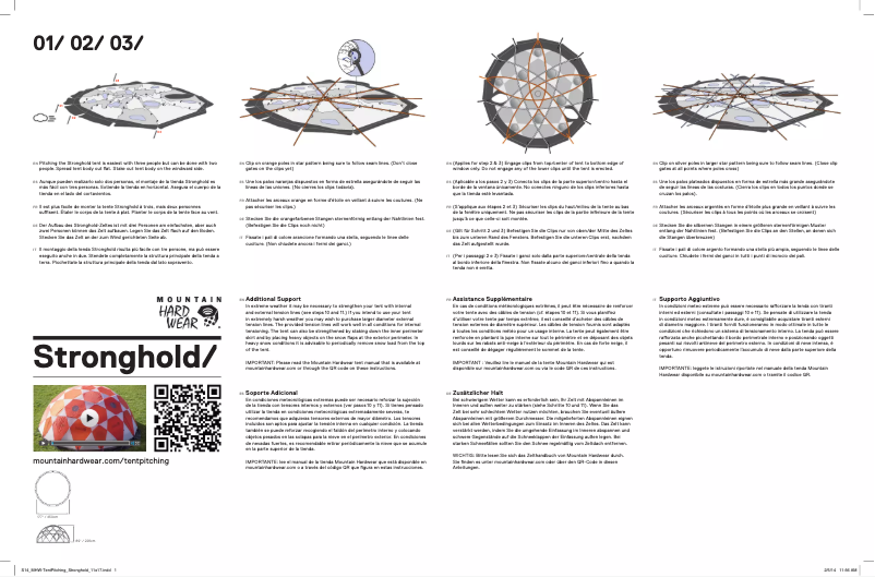 Página 1 del manual Manual de usuario Mountain Hardwear Stronghold