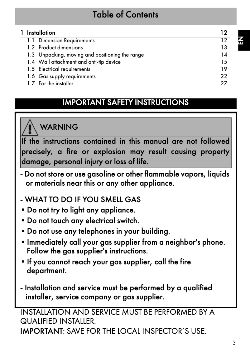 Imagen de la primera página del manual del dispositivo CPF48UGMBL