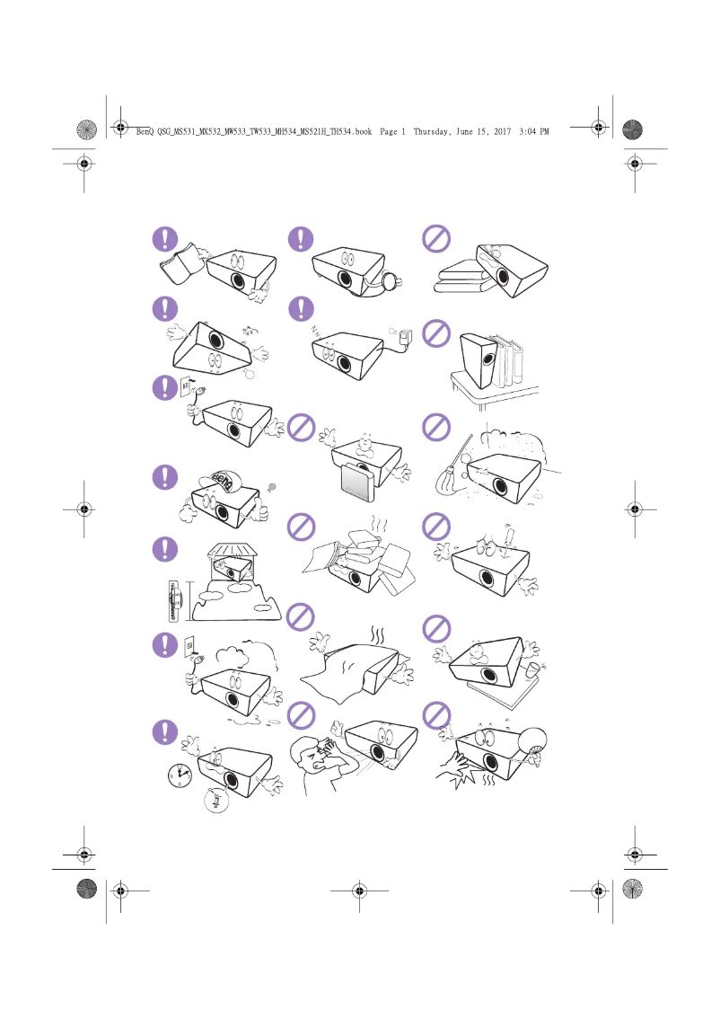 Página 1 del manual Guía de inicio rápido BenQ MW533