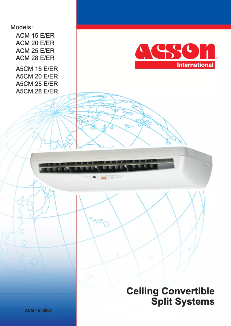 Página 1 del manual Manual de usuario Acson A5CM 28 ER