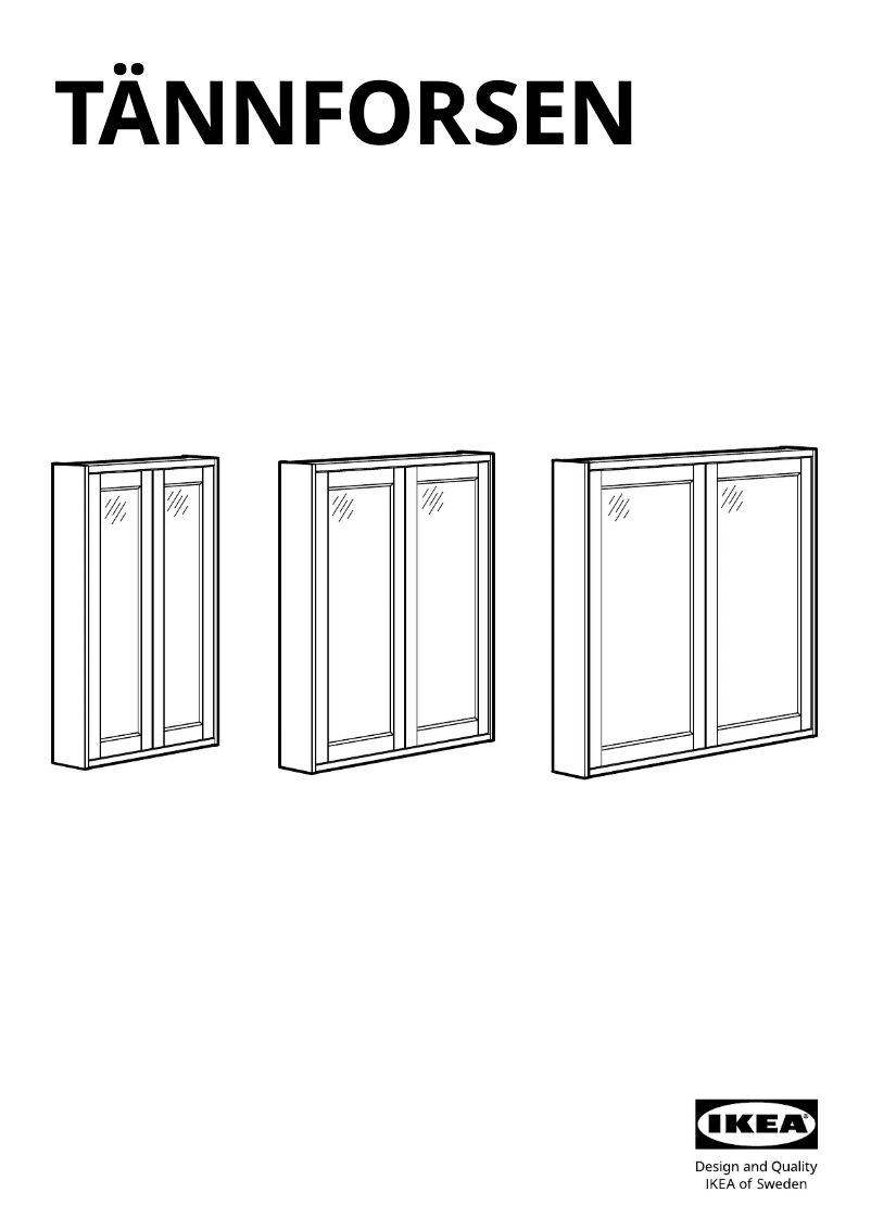 Página 1 del manual Manual de usuario Ikea TÄNNFORSEN 905.354.89