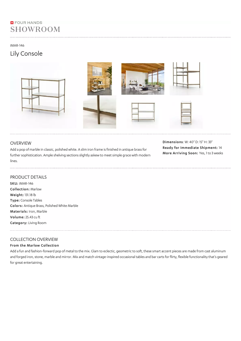 Página 1 del manual Manual de usuario Four Hands IMAR-146