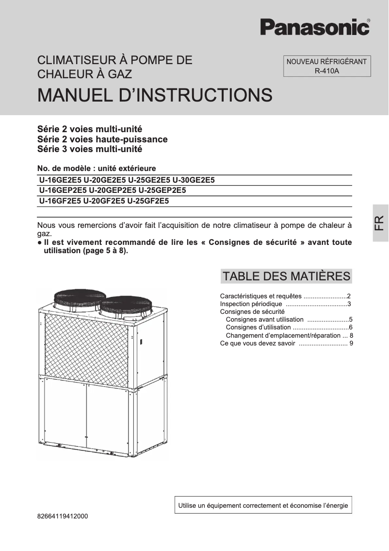 Imagen de la primera página del manual del dispositivo U-25GE2E5