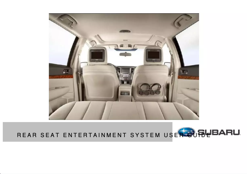 Página 1 del manual Manual de usuario Subaru Legacy (2010)