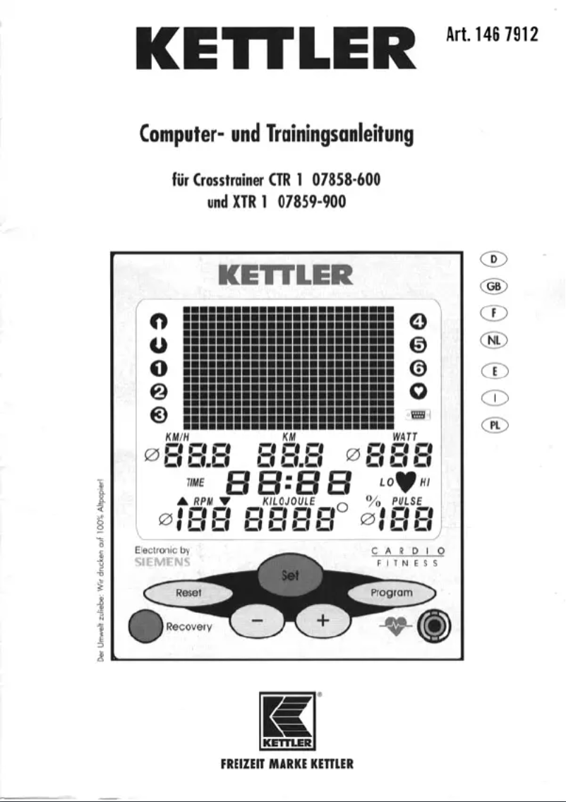 Imagen de la primera página del manual del dispositivo XTR-1