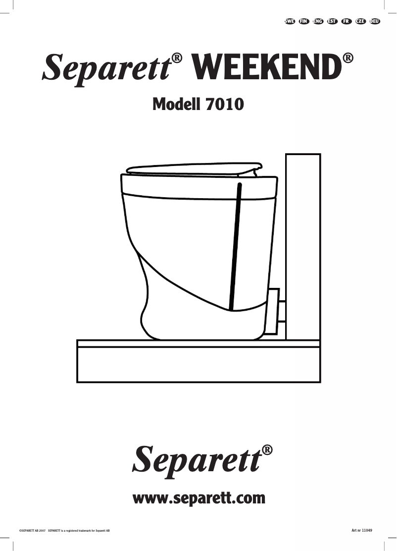 Imagen de la primera página del manual del dispositivo Weekend 7010