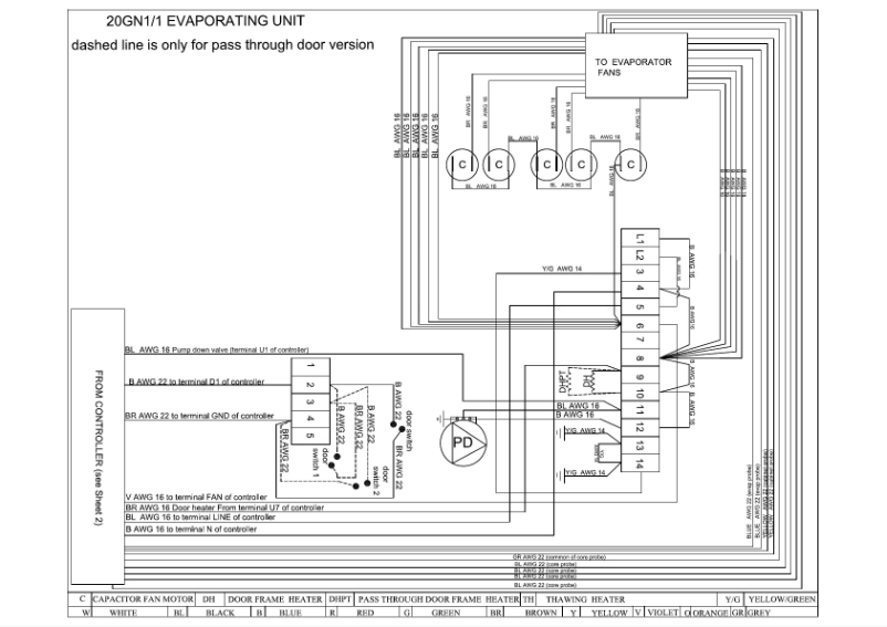 Página 1 del manual Diagrama de cableado MBM AD41R