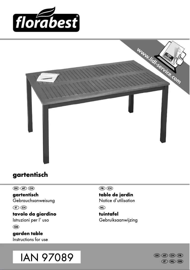 Imagen de la primera página del manual del dispositivo GT-1719