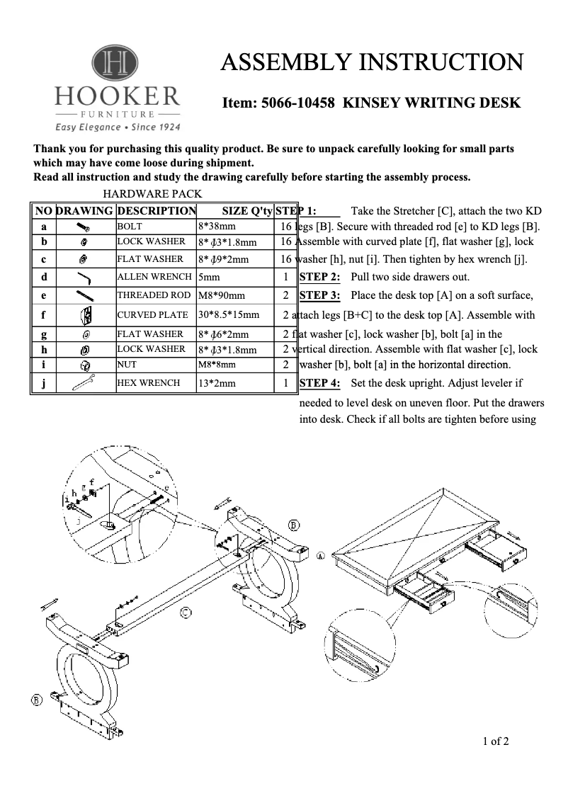 Imagen de la primera página del manual del dispositivo 5066-10458
