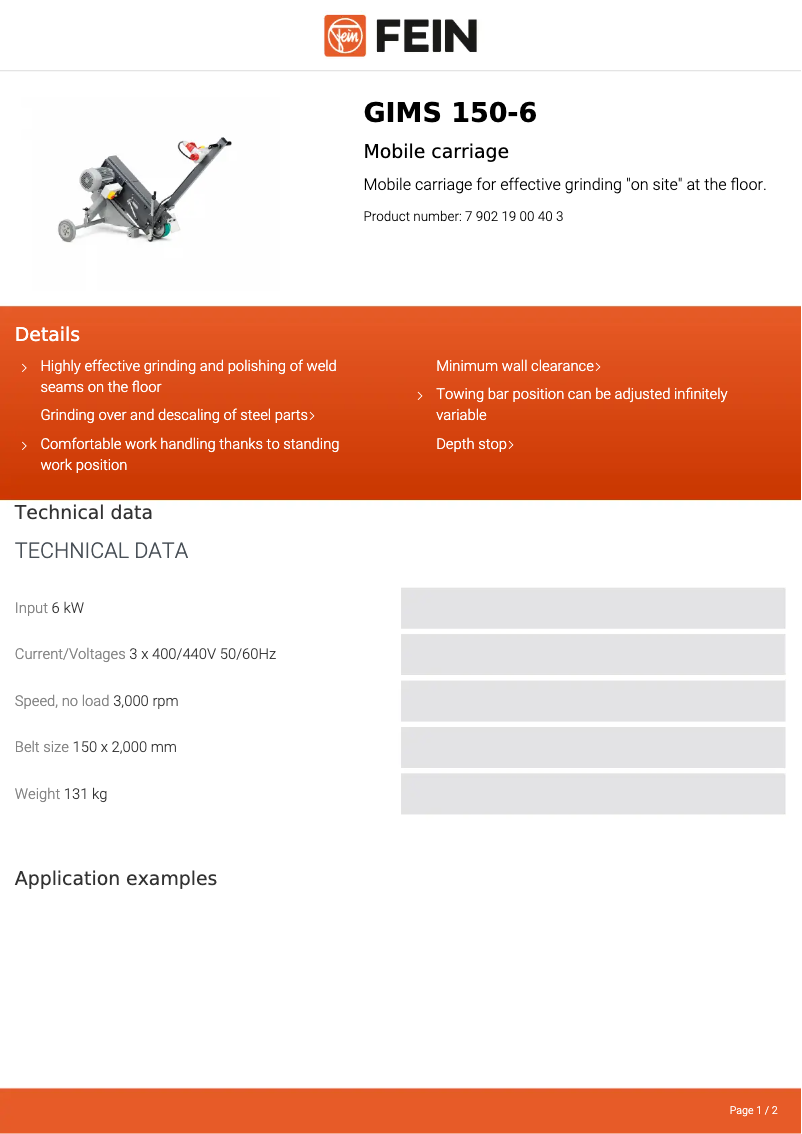 Imagen de la primera página del manual del dispositivo GIMS 150-6