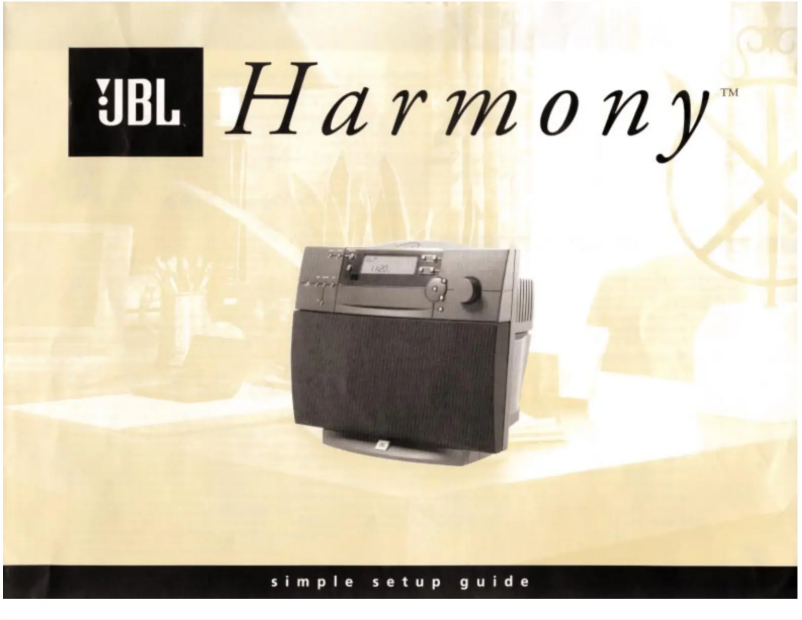 Imagen de la primera página del manual del dispositivo Harmony