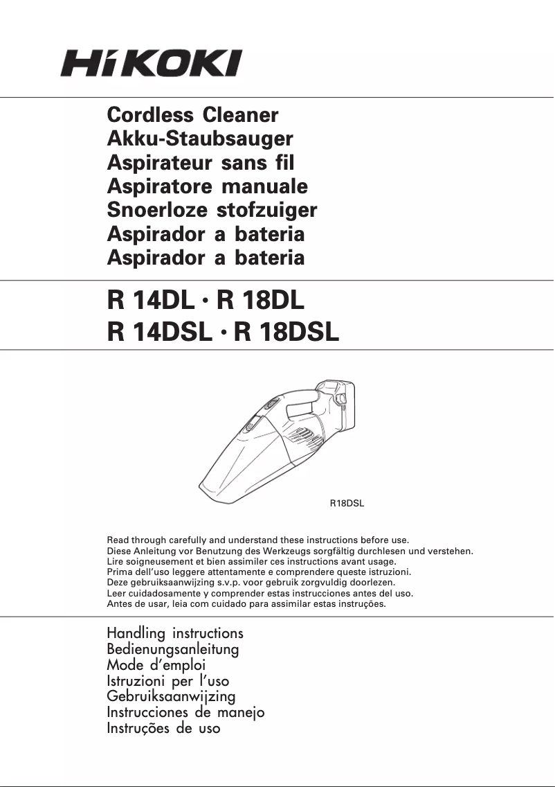 Imagen de la primera página del manual del dispositivo R14DL