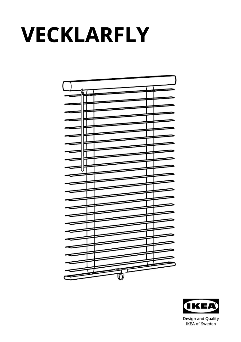Imagen de la primera página del manual del dispositivo VECKLARFLY 205.552.68