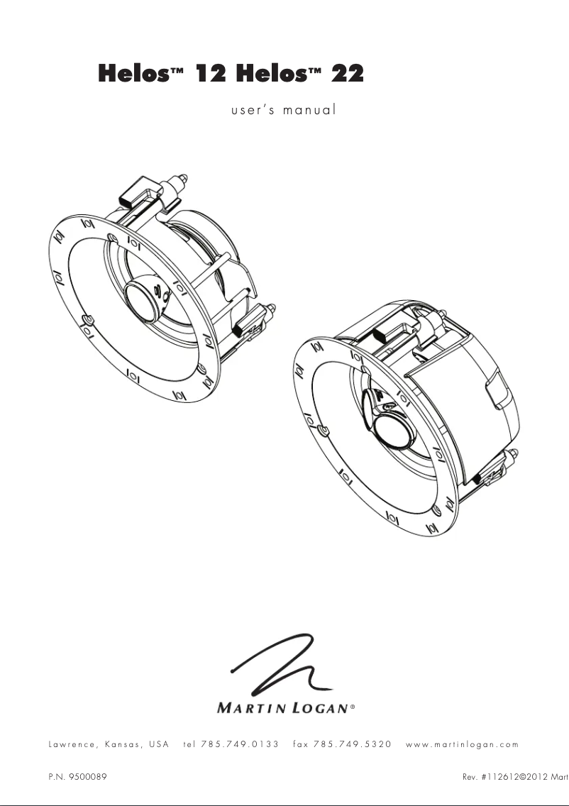 Imagen de la primera página del manual del dispositivo Helos 12