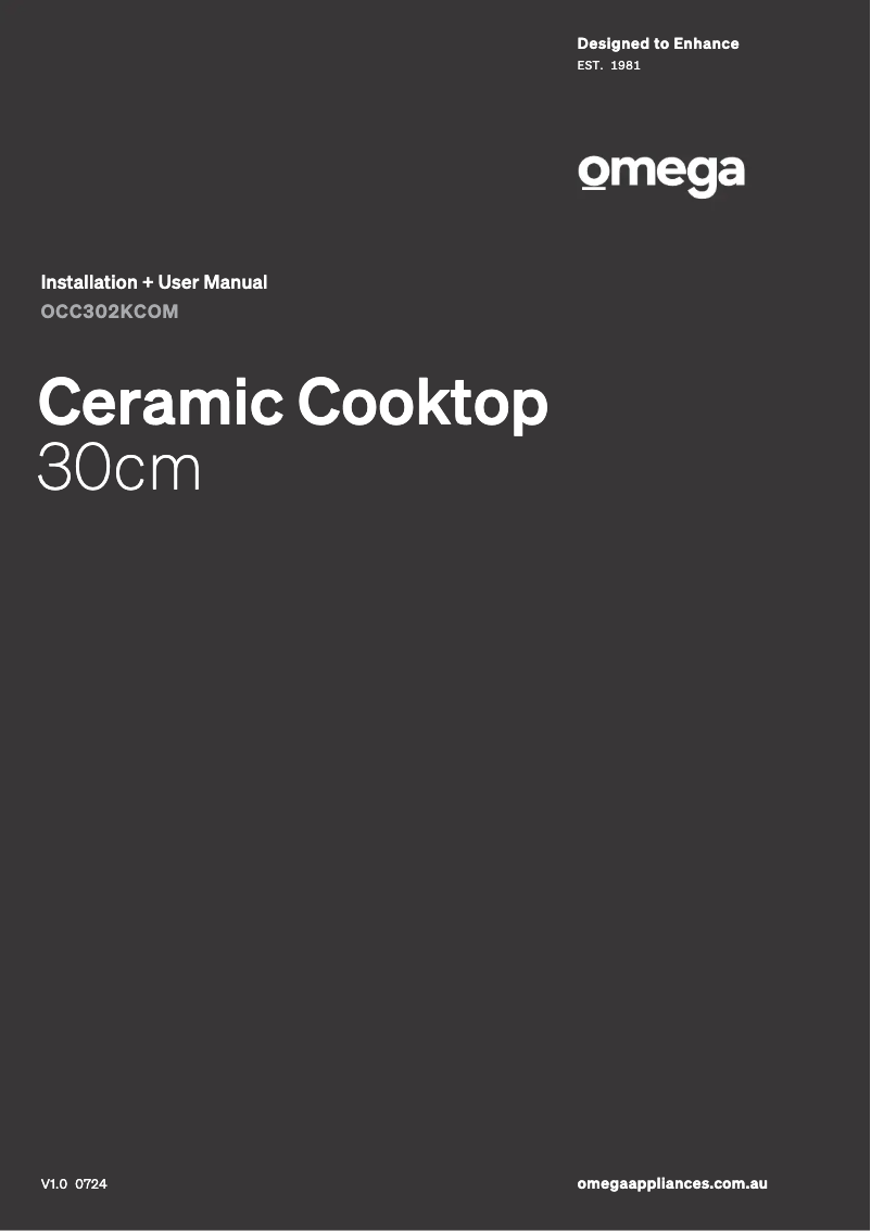 Imagen de la primera página del manual del dispositivo OCC302KCOM