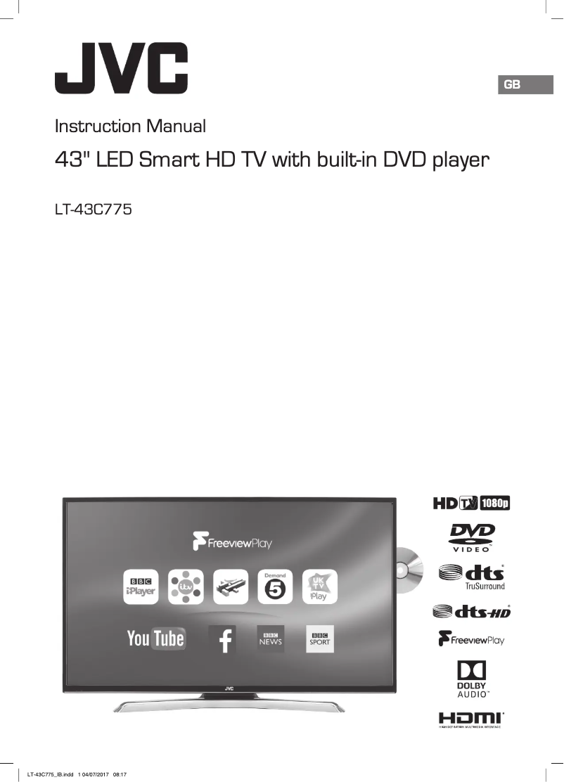 Imagen de la primera página del manual del dispositivo LT-43C775