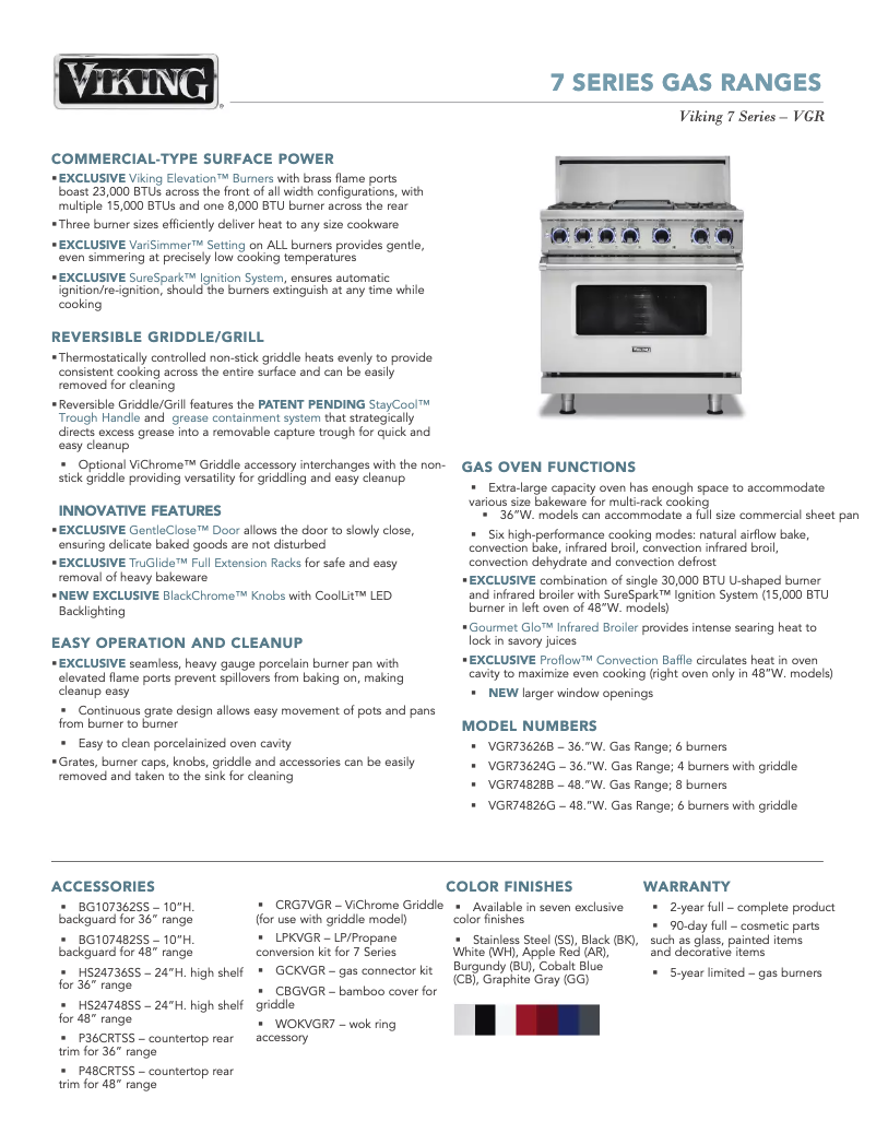 Imagen de la primera página del manual del dispositivo VGR74826GBK