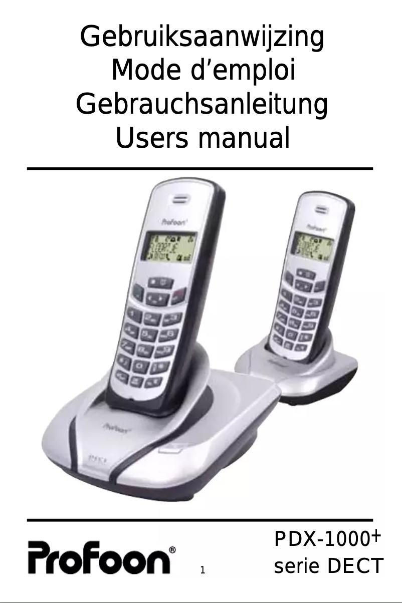 Página nº 1 - Manual de usuario Profoon PDX-1040+