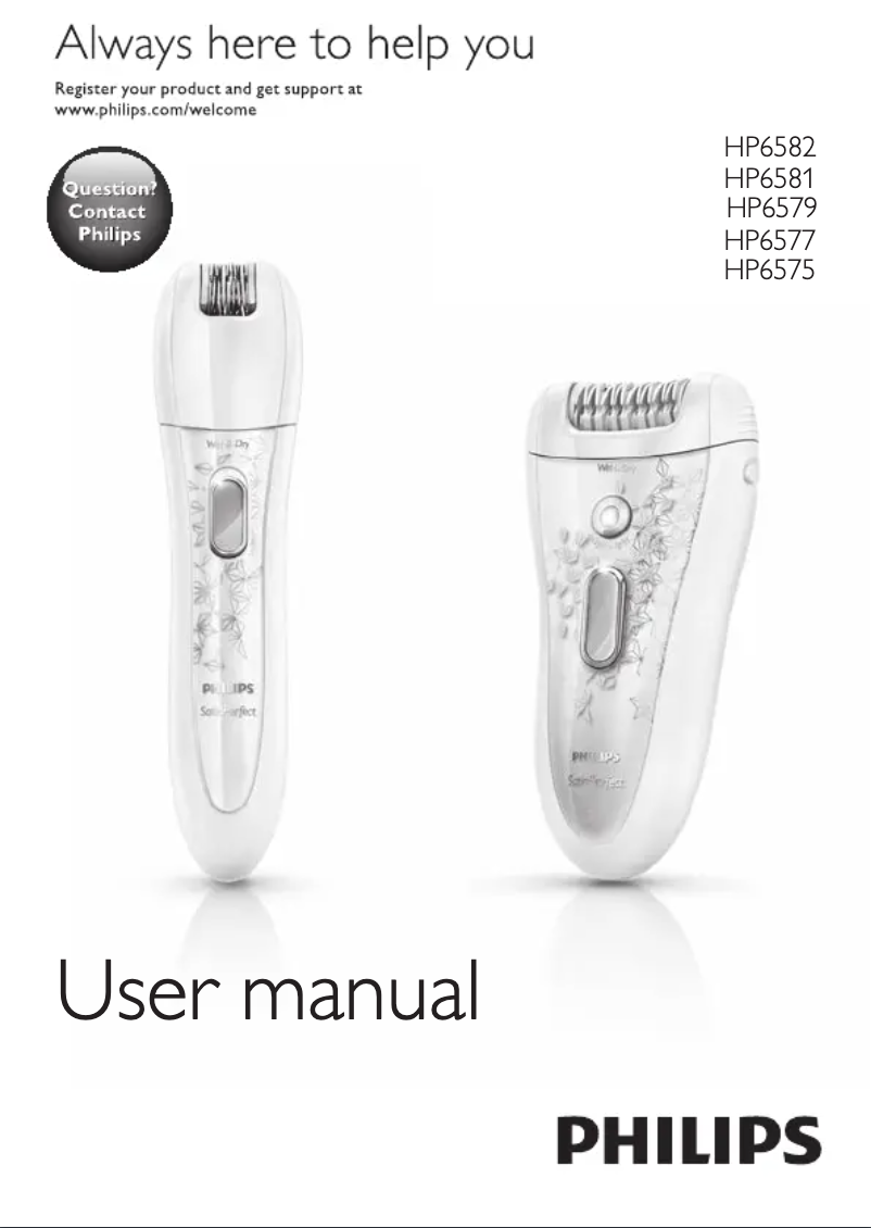 Página 1 del manual Manual de usuario Philips SatinPerfect HP6577