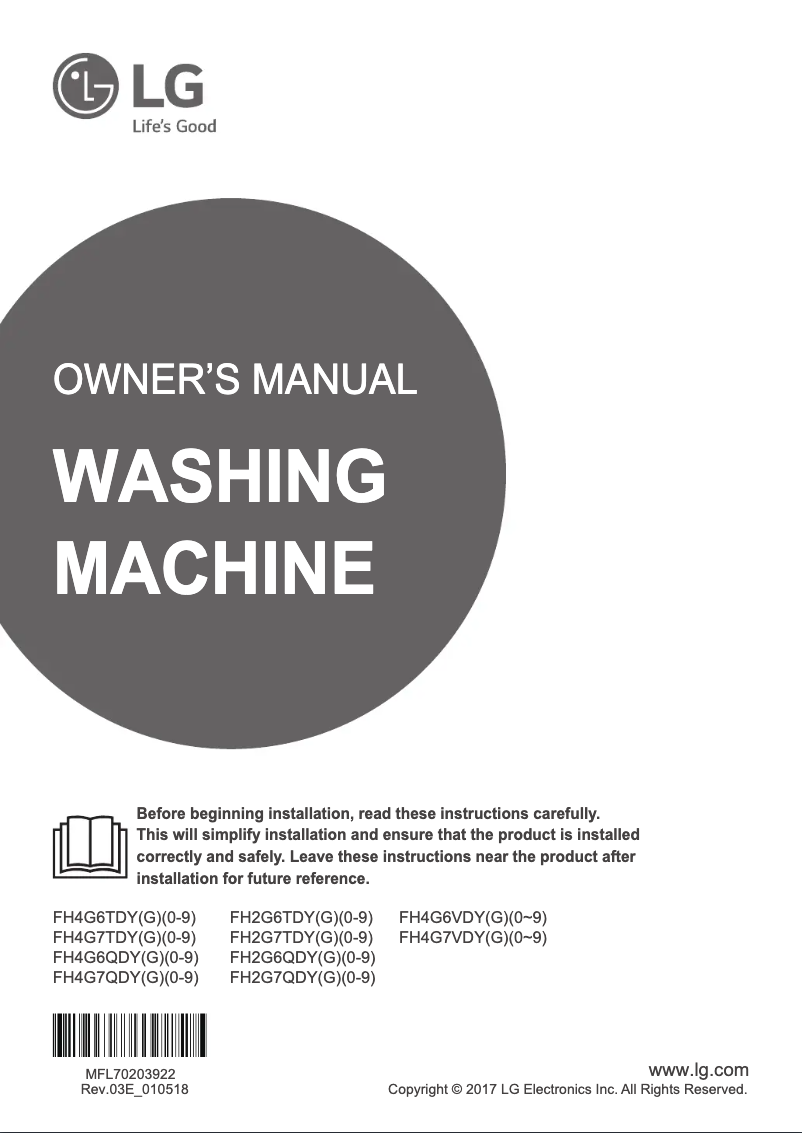 Imagen de la primera página del manual del dispositivo FH4G6TDY4