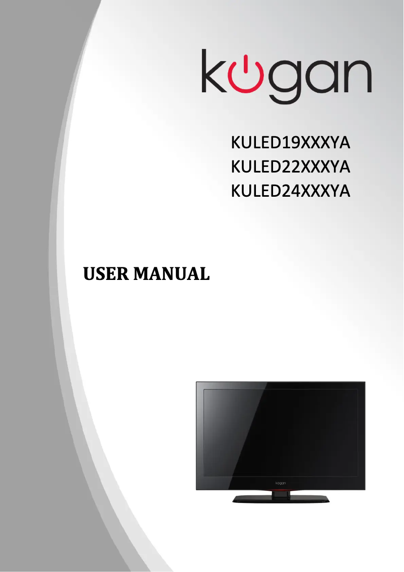 Página 1 del manual Manual de usuario Kogan KULED22XXXYA