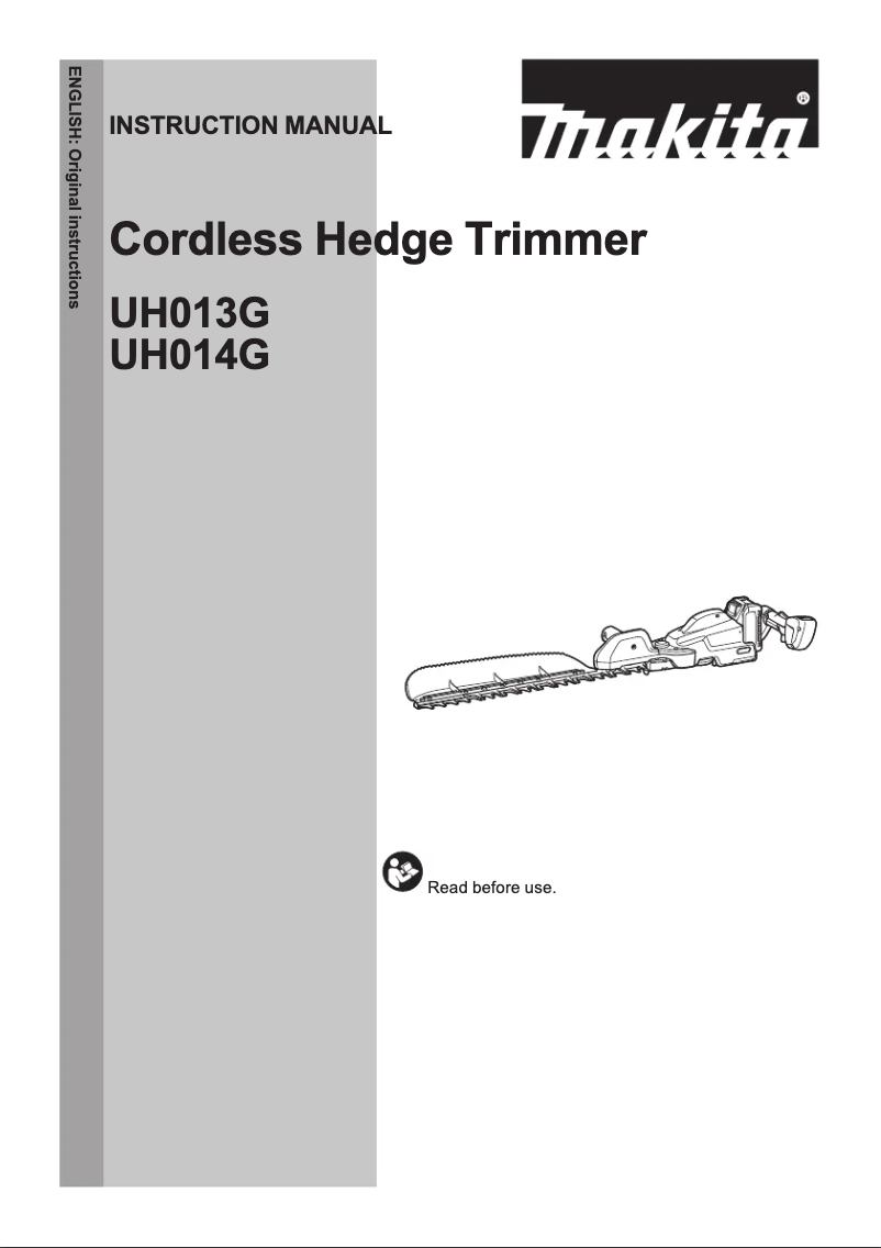 Página 1 del manual Manual de usuario Makita UH014GD201