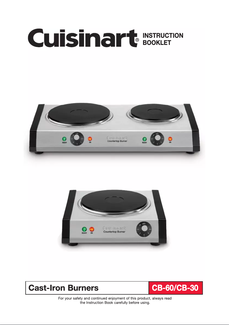 Página 1 del manual Manual de usuario Cuisinart CB-60