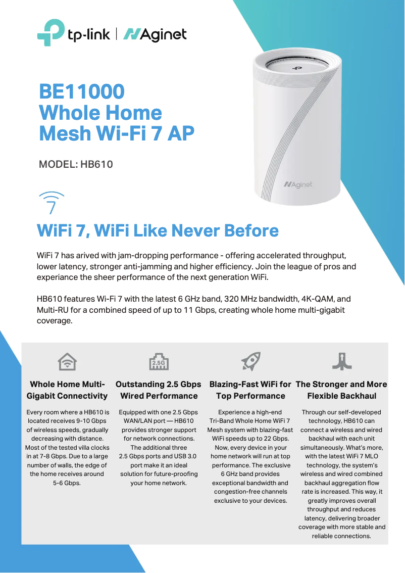 Imagen de la primera página del manual del dispositivo HB610