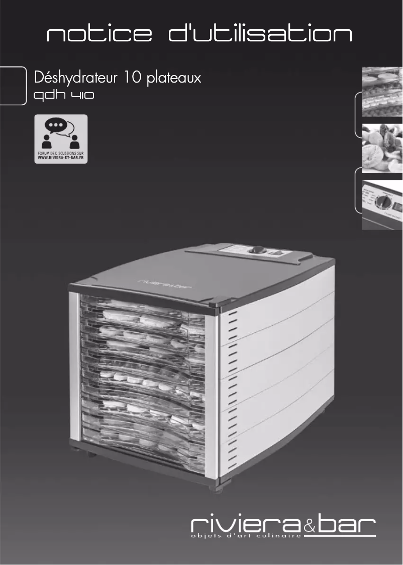 Imagen de la primera página del manual del dispositivo QDH410