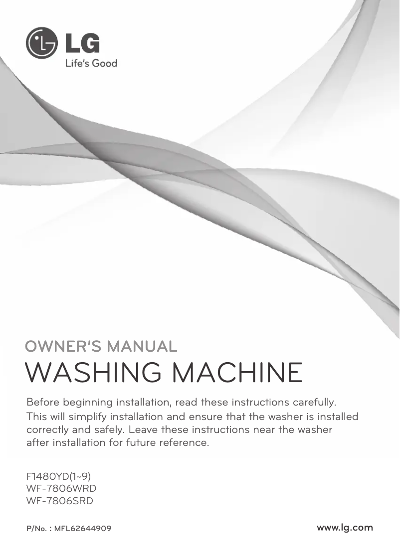 Imagen de la primera página del manual del dispositivo F1480YD6