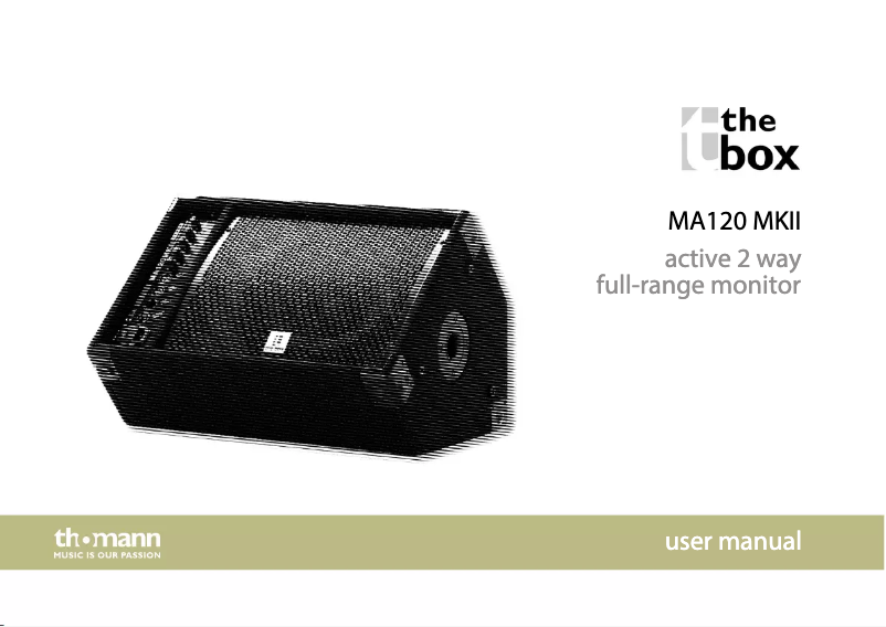 Página 1 del manual Manual de usuario The Box MA120 MKII