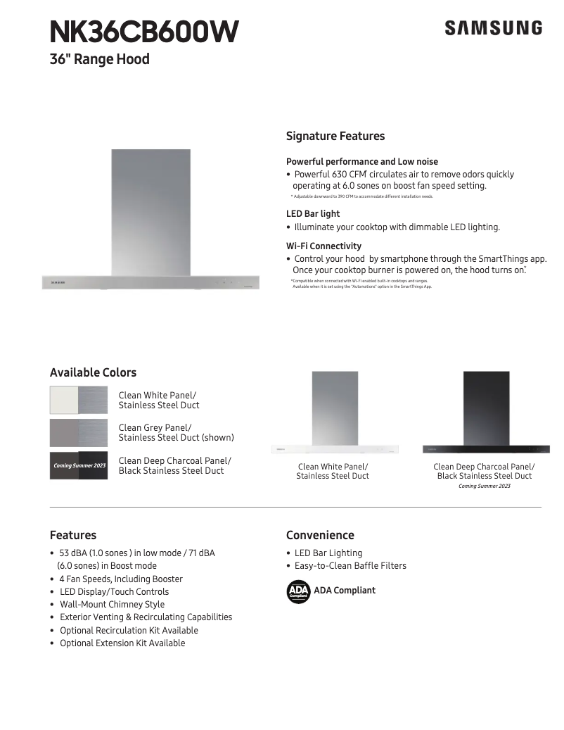 Imagen de la primera página del manual del dispositivo NK36CB600W12