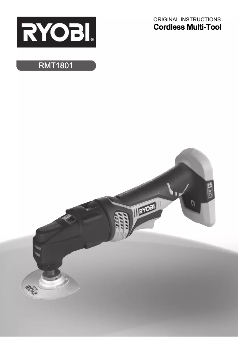 Página 1 del manual Manual de usuario RYOBI RMT1801
