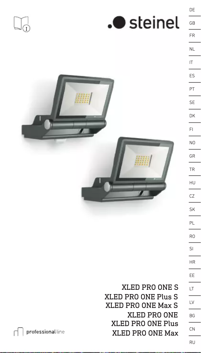 Imagen de la primera página del manual del dispositivo XLED PRO ONE Max S