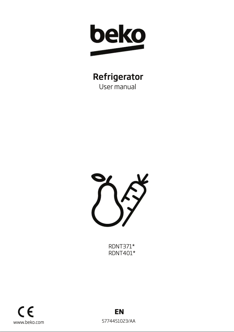 Página 1 del manual Manual de usuario Beko RDNT401E50VZK