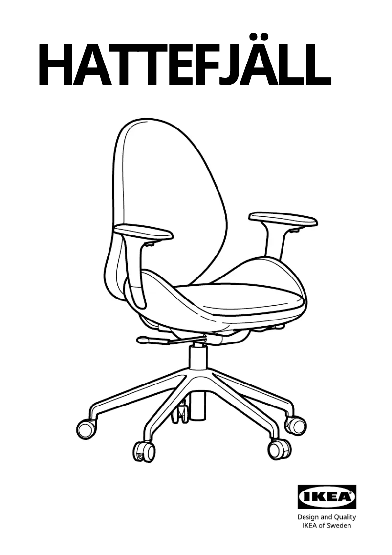 Página 1 del manual Manual de usuario Ikea HATTEFJÄLL 605.389.60