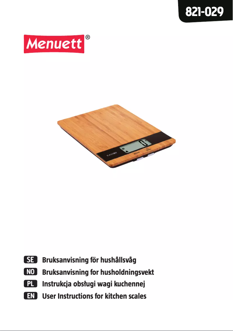 Imagen de la primera página del manual del dispositivo 821-029