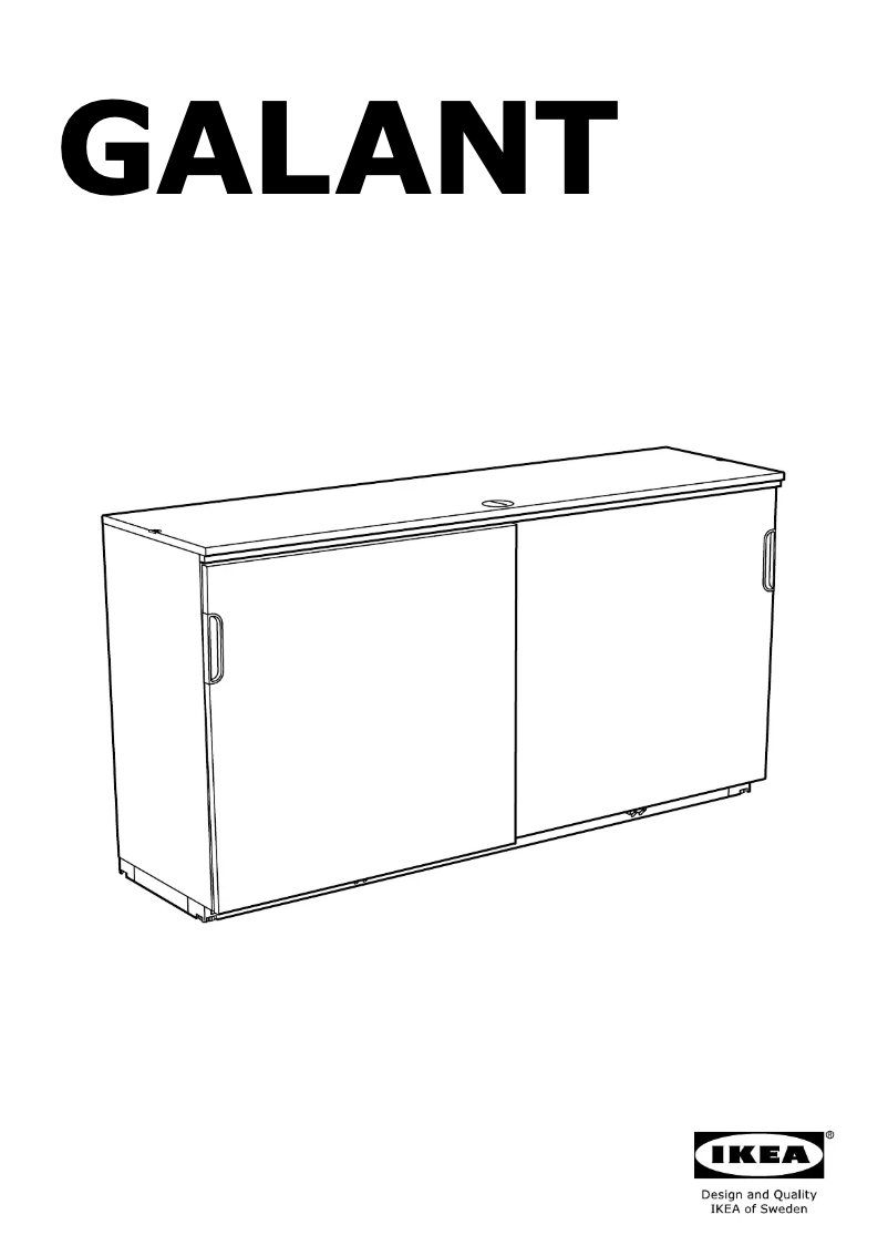 Página 1 del manual Manual de usuario Ikea GALANT 104.728.67