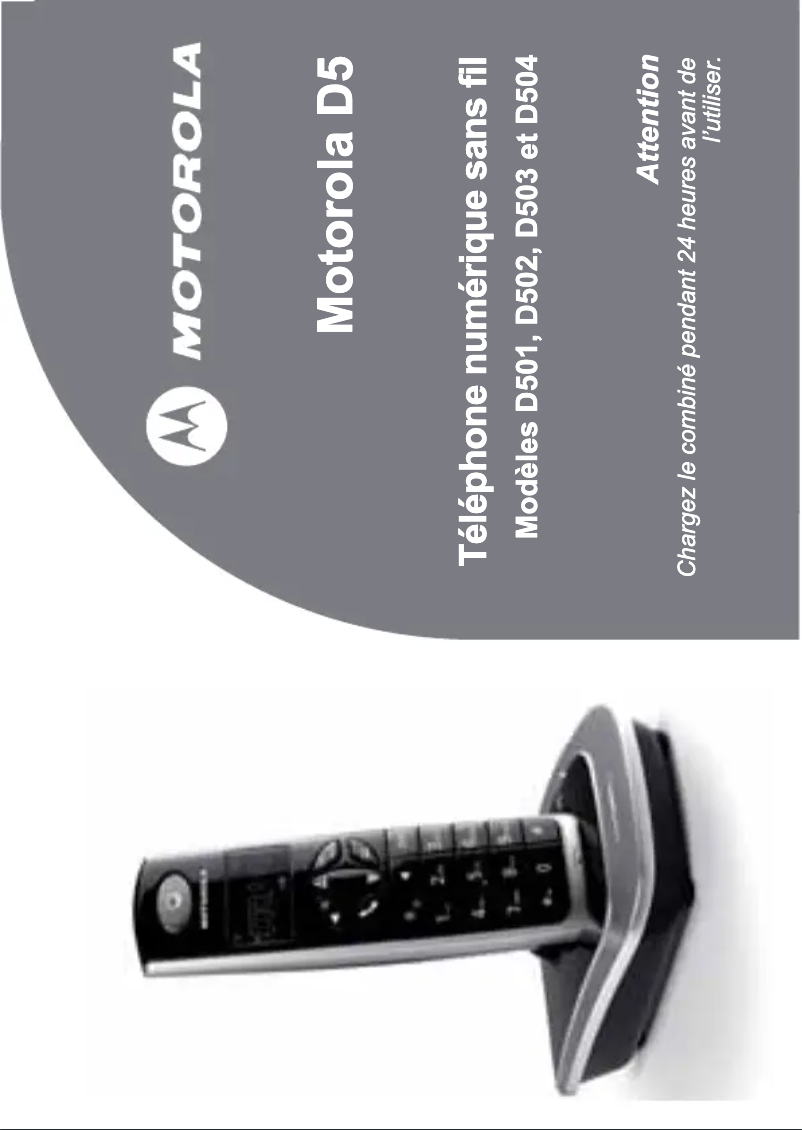 Página 1 del manual Manual de usuario Motorola D503