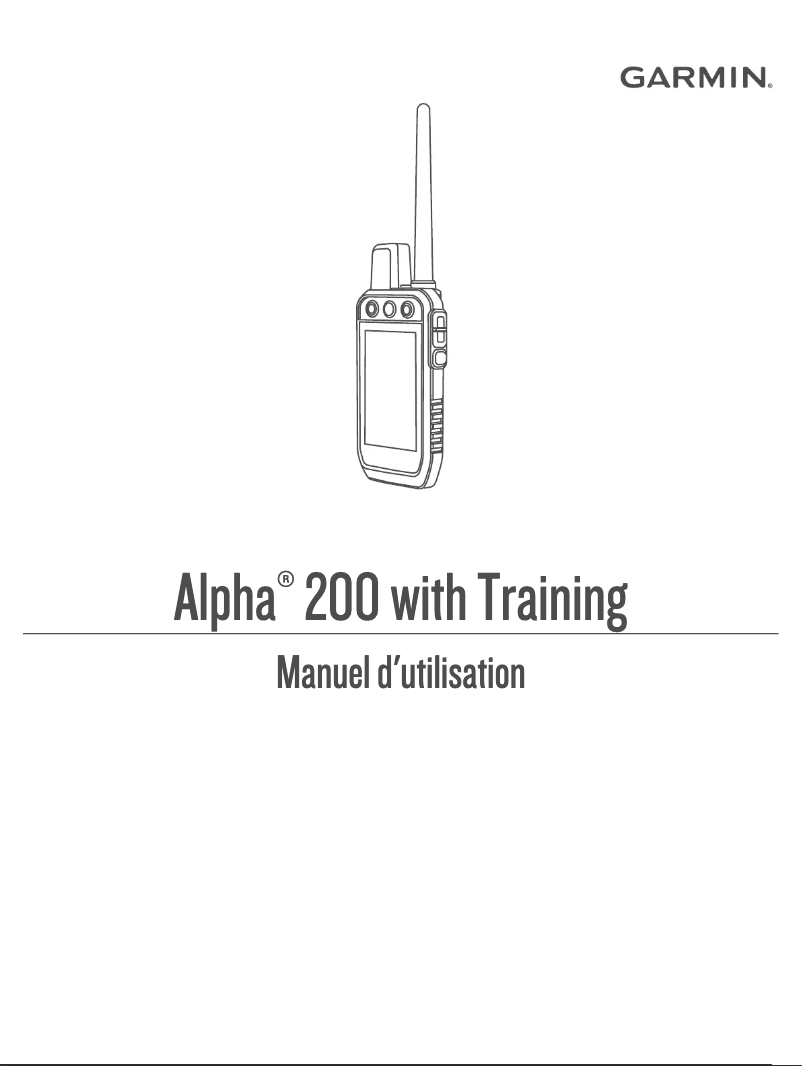 Página 1 del manual Manual de usuario Garmin Alpha 200