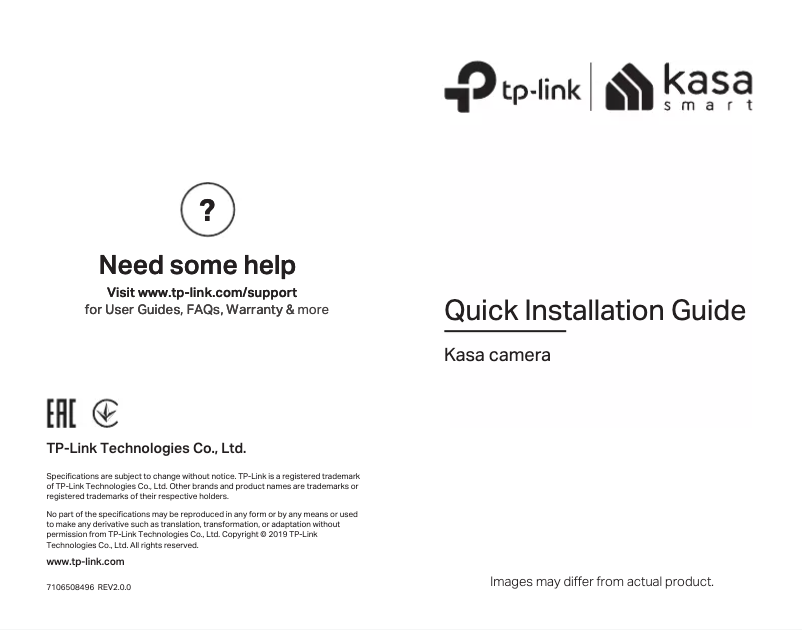 Página nº 1 - Manual de usuario TP-Link Kasa Spot