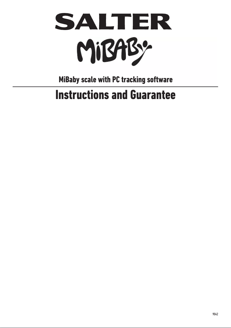 Página 1 del manual Manual de usuario Salter 9042 WH3R MiBaby