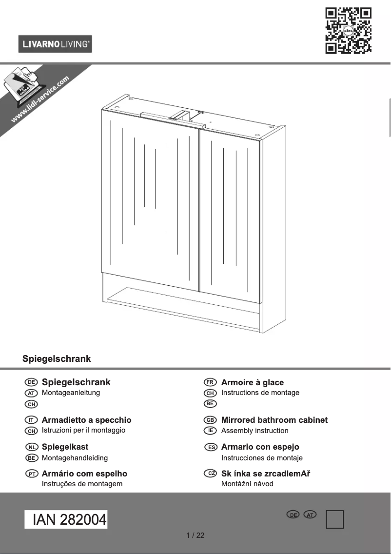 Imagen de la primera página del manual del dispositivo IAN 282004